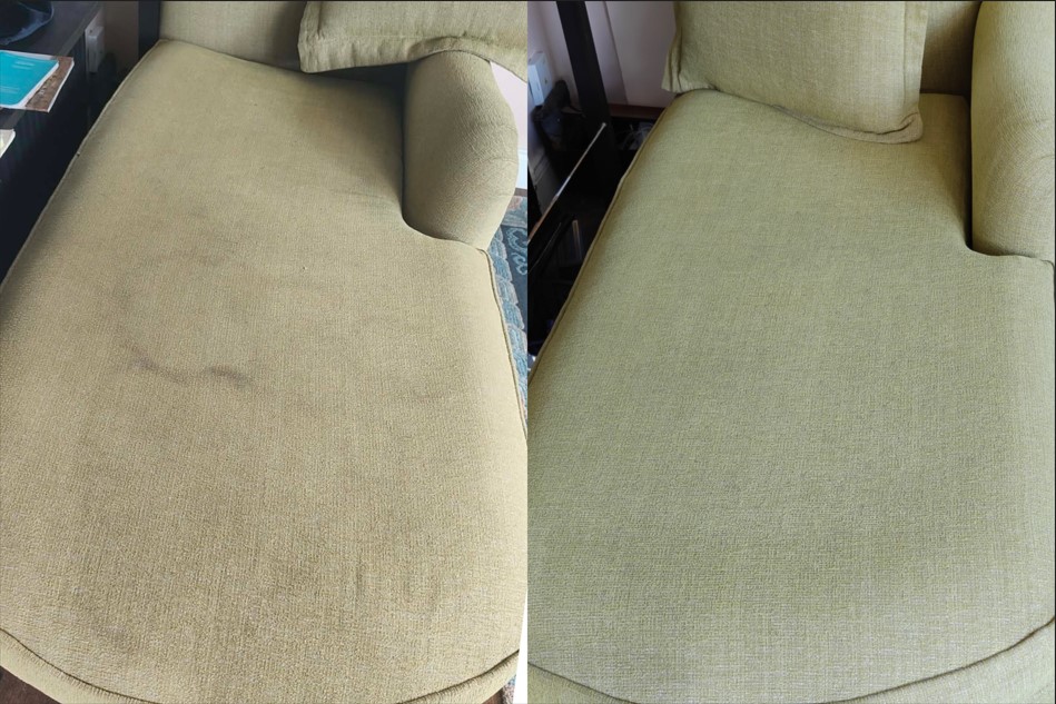 Eco-friendly armchair fabric restoration Wicklow